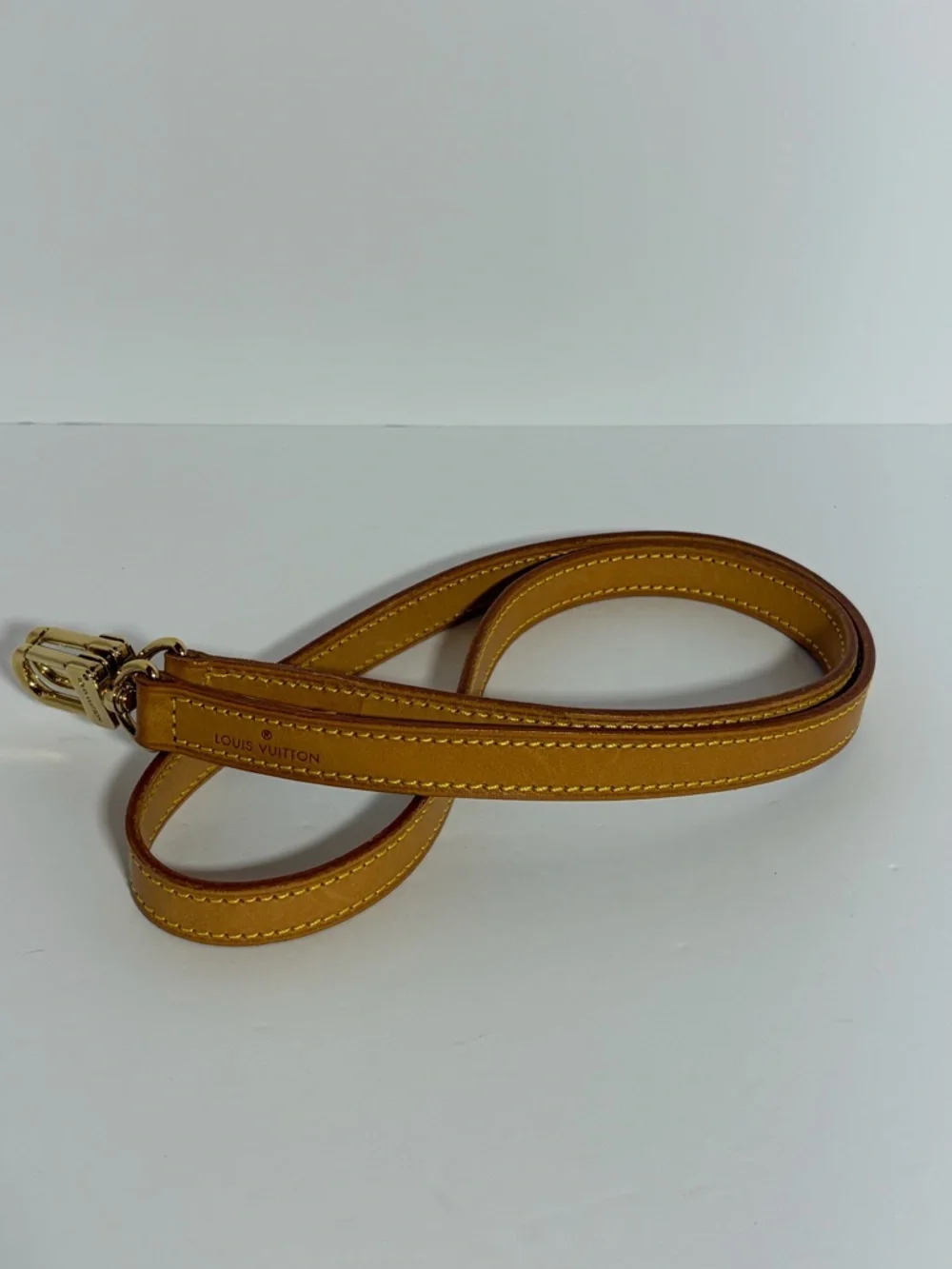Louis Vuitton Vachetta Strap in Honey Brown with Gold Hardware